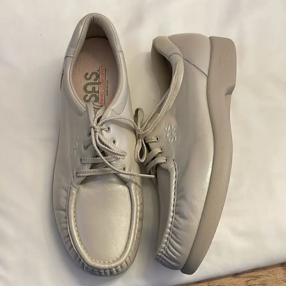 SAS PEARL BONE COLORED COMFORT SHOES. NEW - Picture 2 of 12